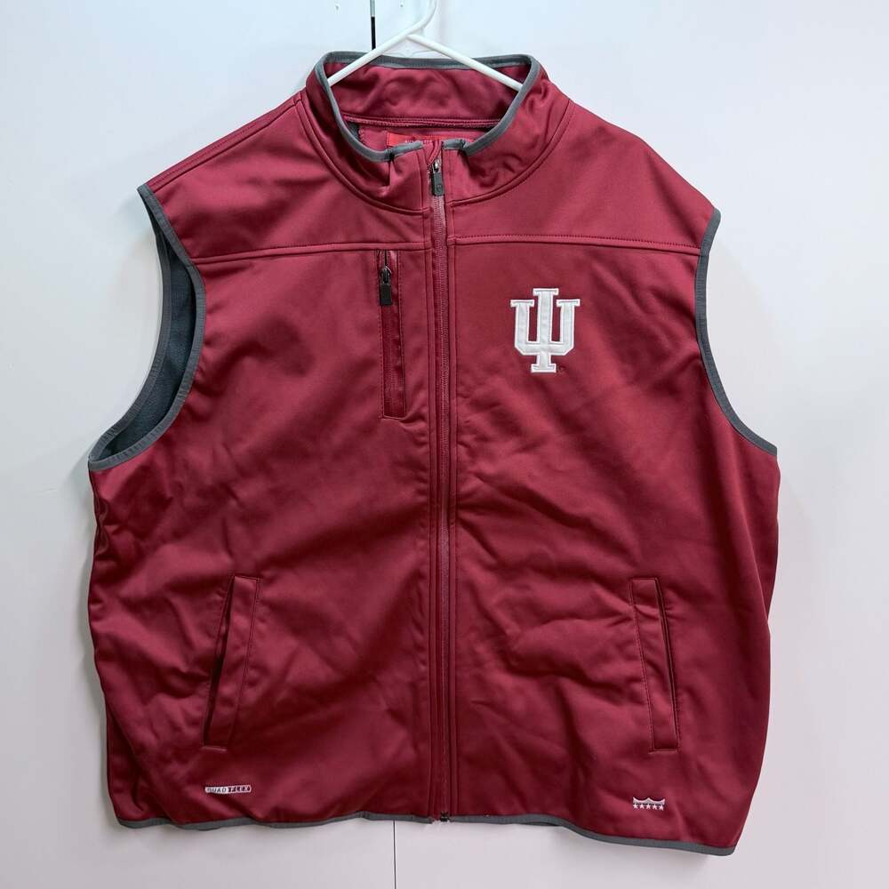 XXL Franchise Club Indiana Hoosiers Softshell Full-Zip Vest